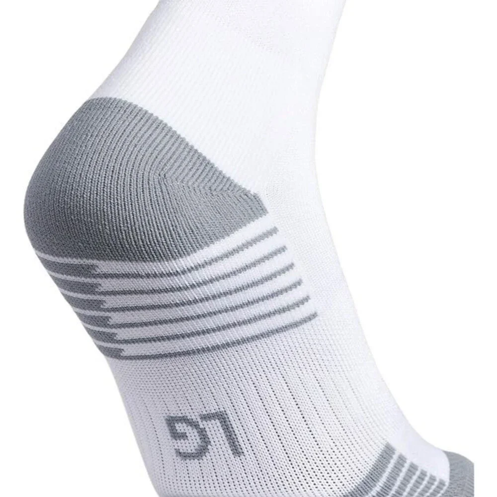 2 Pairs Adidas Soccer Youth Kids Sz 13C-4Y Copa Zone Cushioned Socks White/White